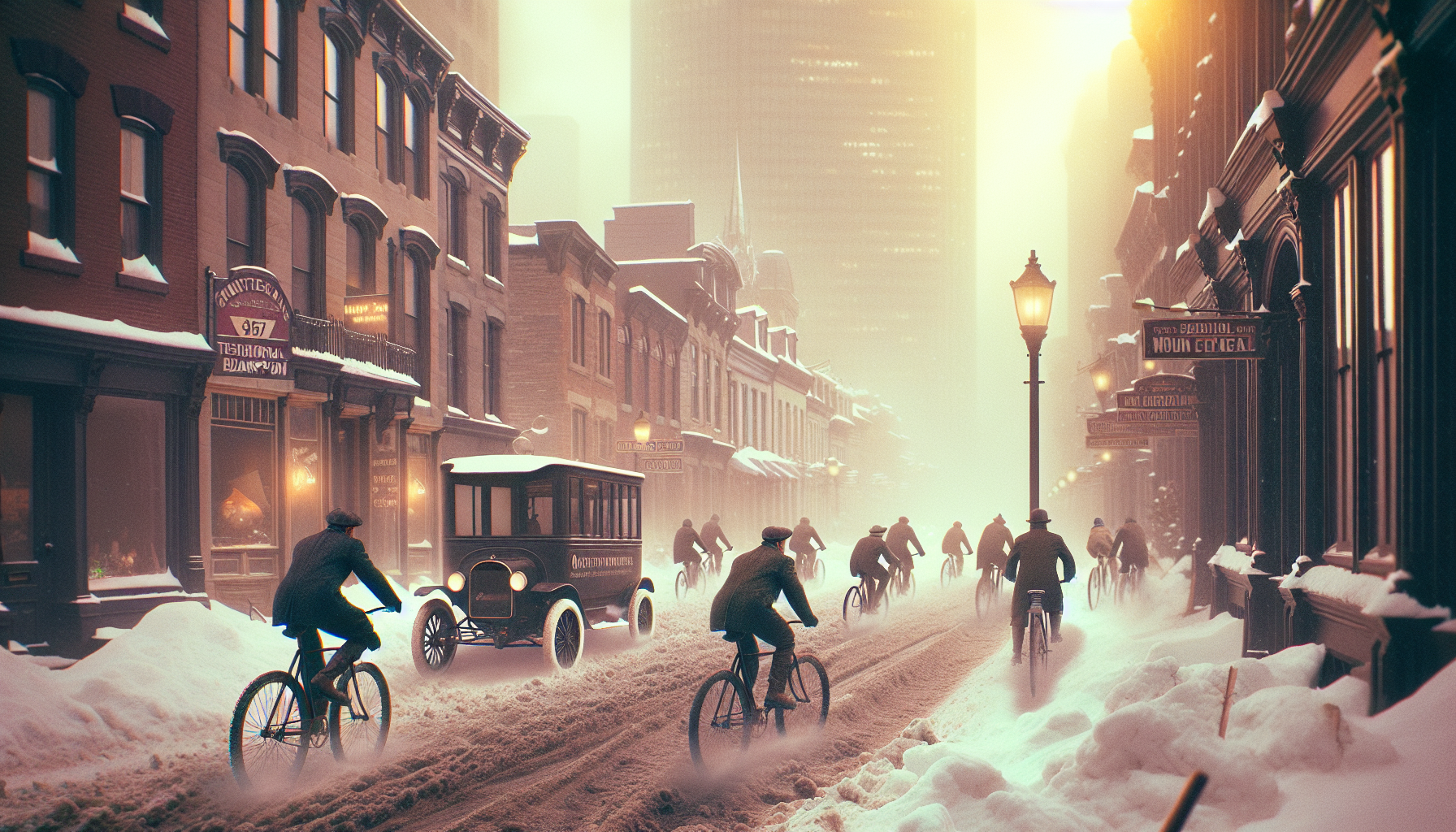 ** Quand Montréal inventait l'hiver cyclable : nostalgie d'une époque où bouger était un choix